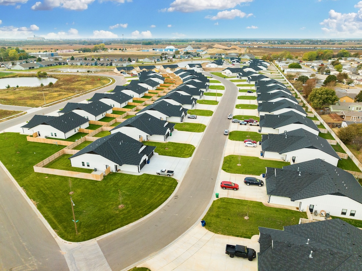 Aerial view of Angel Fire community